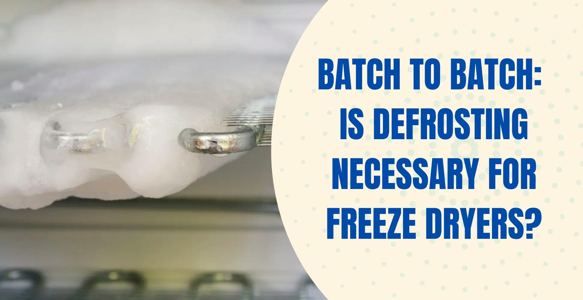 Do You Have To Defrost Freeze Dryer Between Batches
